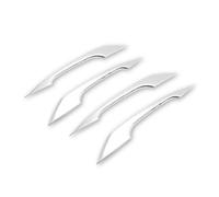 ZEEBQHKLW car Accessories for A-UDI A4 B9 A5 F5 Q5 FY 2018 2019 Car Exterior Door Handle Cover Stickers Trim Style Modification Parts(Silver)