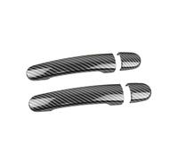 ZEEBQHKLW car Accessories for A-UDI TT MK1 1998-2006 A2 2000 2001 2002 2003 2004 2005 Car Style Exterior Door Handle Cover Trim Modification Parts(Carbon Texture 1)
