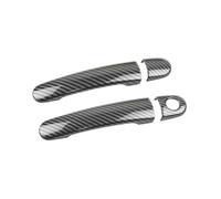 ZEEBQHKLW car Accessories for A-UDI TT MK1 1998-2006 A2 2000 2001 2002 2003 2004 2005 Car Style Exterior Door Handle Cover Trim Modification Parts(Carbon Texture 2)
