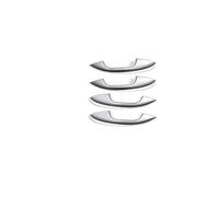 ZEEBQHKLW car Accessories for M&ercedes for B&ENZ CLA/A-Class/C-Class/E-Class/GLC/GLB 2015-2023 LHD Exterior Door Handle Cover Trim Cap Kit Modification Parts(Sliver)