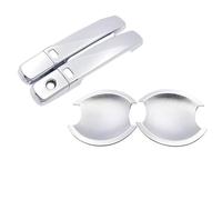 ZEEBQHKLW car Accessories For Nissan For Altima L32A D32 2007 2008 2009 2010 2011 2012 2013 Chrome Door Handle Cover Car Exterior Style Stickers modification Parts(2HandleBowl 2Buttons)