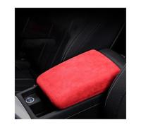 ZEEBQHKLW For A-udi A4 A5 S4 S5 2017-2021 Car Armrest Box Leather Protective Cover Central Control Armrest Decoration Accessories(Red)