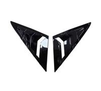 ZEEBQHKLW For VW For Golf 7 MK7 MK7.5 2013-2019 Rear Window Louver Shutter Cover Side Vent Trim Windshield Decoration Cover Accessories(Gloss black)