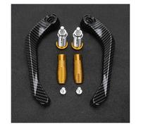 ZEEBQHKLW Motorcycle Handguards for Kawasaki Z125 Z 125 2021 2022 2023 Handlebar Grip Brake Clutch Lever Hand Guard Protector Modification Handguard(Gold)