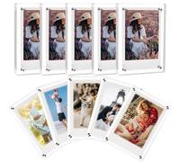 ZEECER Acrylic Fridge Magnetic Frame,Double Sided Refrigerator Magnet Picture Frame, Fridge Photo Clear Display Frameless Home Decor for Fujifilm Instax Mini, 2.36 x 3.54 Inch,Pack of 10