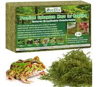 ZeeDix Premium Sphagnum Moss for Reptile, Green Natural Live Moss Reptile Moss Bedding for Terrarium Plants, Long Fiber Reptile Moss for Leopards, Geckos, Snakes, Turtles, Frogs (500g)