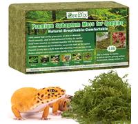 ZeeDix Premium Sphagnum Moss for Reptile, Green Natural Live Moss Reptile Moss Bedding for Terrarium Plants, Long Fiber Reptile Moss for Leopards, Geckos, Snakes, Turtles, Frogs (1000g)