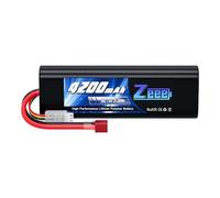 Zeee 2S Lipo Battery 4200mAh 7.4V 50C RC Battery with Deans T Plug for RC Hobby RC Car RC Buggy Truggy