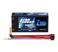 Zeee 2S Lipo Battery 4600mAh 7.4V 100C Shorty Lipo Battery Hard case with 4mm Bullet to Deans T Plug for RC 1/10 Scale Vehicles Car, Trucks, Boats