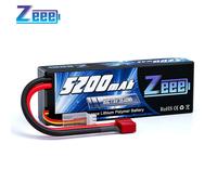 Zeee 2S Lipo Battery 7.4V 80C 5200mAh Hardcase T Plug for 1/8 1/10 RC Car Truck Tank RC Buggy Truggy RC Airplane Racing Parts 2S 80C 5200 T