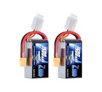 Zeee 3S Lipo Battery 1500mAh 11.1V 120C XT60 Plug for FPV Drone Boat 2 Pack