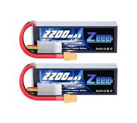 Zeee 3S Lipo Battery 2200mAh 11.1V 120C XT60 Plug for FPV Drone Heli 2 Pack
