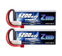 Zeee 3S Lipo Battery 5200mAh 11.1V 50C RC Battery with T Connector for RC Plane Quadcopter RC Airplane RC Helicopter RC Car Truck Boat 2 pack