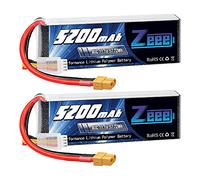 Zeee 3S Lipo Battery 5200mAh 11.1V 80C RC Battery Softcase with XT60 Connector for RC Plane Quadcopter RC Airplane RC Helicopter RC Car Truck Boat (2 Packs)