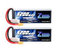 Zeee 3S Lipo Battery 5200mAh 11.1V 80C XT60 Plug for RC FPV Car Boat 2 Pack