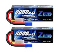 Zeee 3S Lipo Battery 8000mAh 11.1V 100C EC5 Plug for RC Car Heli FPV 2 Pack