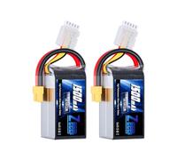 Zeee 4S Lipo Battery 1500mAh 14.8V 120C RC Battery with XT60 Plug for FPV Drone Quadcopter Helicopter Airplane RC Boat RC Car RC Models (2 Pack)