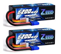 Zeee 4S Lipo Battery 6200mAh 14.8V 80C EC5 Plug for RC Car FPV Drone 2 Pack