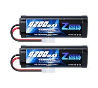 Zeee 7.2V 4200mAh RC NiMH Battery for RC Car RC Truck HPI Losi Kyosho Tamiya Hobby (2 Pack)