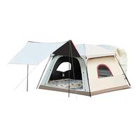 ZEEGII Awning For Dacia Duster 2013-2023 2024 2025, Outdoor Waterproof Camping Tent With Sewn-In Groundsheet, Snug Dome Tent With Porch, Rear Fitting Man Family Tent For Vans, Suv