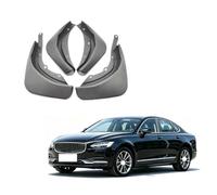 ZEEGII Car Mud Flaps for Volvo S90 2017-2025 | Flexible PVC splash guards, heavy duty dirt shield, protect vehicle paint from road debris, easy screw-on installation