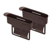 ZEEGII Car Seat Gap Filler Organiser For Nissan E12 note 2012-2023 2024 2025, Crevice Storage Box, Car Organizer Front Seat Gaps Filler, Car Accessories For Storaging Mobile Key Card,Brown-x 2