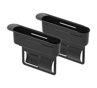 ZEEGII Car Seat Gap Filler Organiser For Nissan Sentra 2012-2017, Crevice Storage Box, Car Organizer Front Seat Gaps Filler, Car Accessories For Storaging Mobile Key Card,Black-x 2