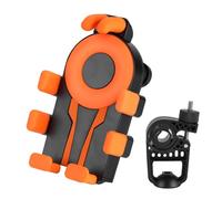 ZEEGII Motorcycle Phone Mount For Kawasaki Vulcan 1700 Nomad 2009-2017, Bike Phone Holder,360° Rotation,Anti-Shake,Anti Vibration,Sport Gadget Mount,Handlebar Accessories,Orange-A