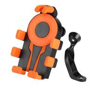 ZEEGII Motorcycle Phone Mount For Kawasaki Vulcan 1700 Nomad 2009-2017, Bike Phone Holder,360° Rotation,Anti-Shake,Anti Vibration,Sport Gadget Mount,Handlebar Accessories,Orange-B