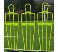 ZEEGO Free Kick Football Mannequins Windflow Design 6ft | Professional Soccer Training Dummy for Set Pieces, Defensive Drills & Accuracy Practice - Durable, Stable & Weatherproof (Pack of 3)