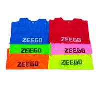 ZEEGO Pro Football Training Bibs (5 Pack), Comfortable Weatherproof Multi-Sport Mesh Vests in 7 Colours & 4 Sizes, Ideal for Football Training - 5 Pack (Blue, S/M)