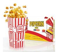 ZEEGOO 50 Pack Popcorn Boxes, 46 Oz Capacity Popcorn Bucket Containers, Durable and Convenient Movie Night Supplies, For Popcorn Lovers, Family Party, Social Events