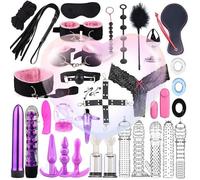 ZeeKoug 34 Couple Fitness Training Tool Set, Multi Functional Adjustable Hand, Foot, And Hip Exercise Accessories, Portable, Original Gift (Pink)