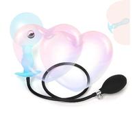 ZeeKoug Novelty Exercise Inflatable Training Ball Accessories, Indoor Hip Fitness Adjustable Stretching Tools, Leisure Festivals, Couple Gifts (Blue)