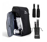 Zeeksack Large Backpack Bundle, Black 30L - The Organizer Carry On Travel Bag with Laptop Compartment, Removable Dividers & Smart Pockets + Activity Straps & Adventure Belt