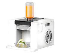 ZEEKYFOR Commercial Snow Ice Machine, 280W Ice Cream Maker Electric Snow Cone Machine, 60kg/24h Shaved Ice Machine for Party, Bars, Restaurants White