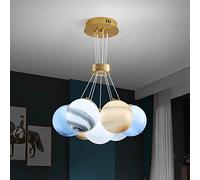 ZEELYDE Ceiling Pendant Light,Modern LED Pendant Light Fixture, Contemporary LED Chandelier with Bubble Chandelier Cluster Lights, Adjustable Hanging Lamp for Kitchen Dining Room Bedroom Kitchen