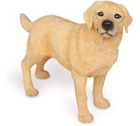 ZEELYDE Garden Ornaments Decor Statue Outdoor,Bar Table Figurine Garden Decoration for Sculpture, Labrador Retriever Simulation Dog Model Car Resin Crafts Decoration Yellow Standing Position garden