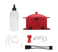 ZEELYDE Motorcycle Chain Cleaning Machine Kit Brush Tool for Universal Motorbike Chains Lube Device Red