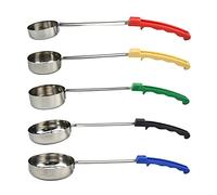 ZEELYDE Pizza Spread Sauce Ladle Spoon with Long Rubber Handle Anti-Hot Pizza Spread Ladle Measuring Soup Spoon Cooking