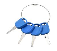 Zeenparts 14601 4Pcs Ignition Key 82030143 Compatible with Case Tractor Farmall 120A 140A 110A Compatible with Ford 5640 6640 Compatible with New Holland Tractor TL100A TL80A
