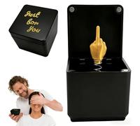 Zeeorymn Middle Finger in a Box,Funny Middle Finger Gift Box for Men & Women,Perfect Secret Santa Gifts for Office Desk & Home Decor