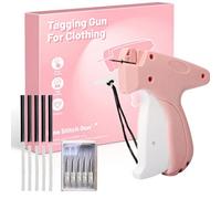 Zeeorymn Mini Stitch Gun for Clothes - Fast Clothing Seam Stitch Gun, Includes 6 Micro Needles + 2000 White Glue Pins & 2000 Black Glue Pins
