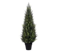 ZEEOZE 90cm Artificial Cedar Topiary Trees (1 Pack) - UV Resistant Faux Evergreen Shrubs Extra Dense Foliage Realistic Fake Pine Cypress Plants Easy Assembly for Front Porch Garden Indoor Office