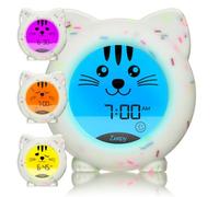 Zeepy 4-Phase Toddler Sleep Trainer Clock, Kids Alarm, Rechargeable Kip Cat | Toddler clock and night light with four colours for settling, sleep, staying in bed and morning; up to five days per charge