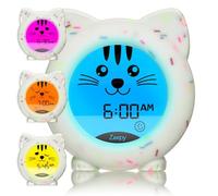Zeepy 4-Phase Toddler Sleep Trainer Clock - Rechargeable Day Night Cat Clock for Kids - Drop Proof - Kip the Kitty