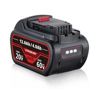 ZEERISA 12Ah 12.0Ah DCB606 Battery Replacement for DeWalt 60V Flexvolt Battery Compatible with DeWalt DCB606 DCB612 DCB609 DCB204 DCB200 DCB206 20V/60V/120V MAX Cordless Power Tools