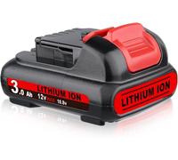 ZEERISA 3.0Ah 12V MAX Li-ion Battery Replacement for Dewalt DCB120 Battery Compatible with DCB121 DCB122 DCB124 DCB125 DCB126 DCB127 and DCB100 DCB101 DCB119 Chargers Cordless Tools - 1-Pack