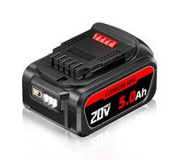 ZEERISA 5.0Ah 20V DCB200 DCB201 Lithium Battery Replacement for DeWalt Compatible with DEWALT 20Volt Max DCB206 DCB207 DCB204 DCB203 DCB201 DCB200 DCB180 DCB181 DCB182 DCB183 Cordless Power Tools