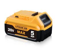 ZEERISA 5.0Ah Replacement for Dewalt 18V Battery DCB184 DCB200 DCB180 DCB182 DCB181 DCB201 DCB204 DCB183 DCB185 DCB203 Cordless Power Tools Batteries with LED Indicator 1Pack